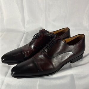 Magnanni loafers plain tc oxford wine color